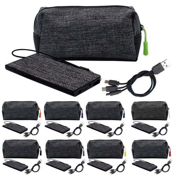 XL X Line Charging Trio Set with Power Bank, 3000 mAh