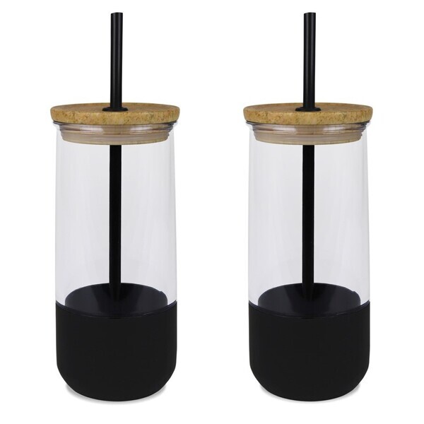 Quench Tumbler with Plastic Straw, 18.5oz.