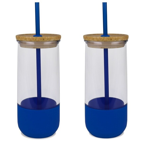 Quench Tumbler with Plastic Straw, 18.5oz.