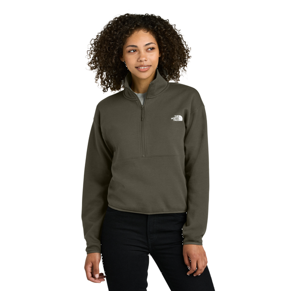 The North Face® Double Knit Cotton/Poly 1/2-Zip Ladies' Fleece