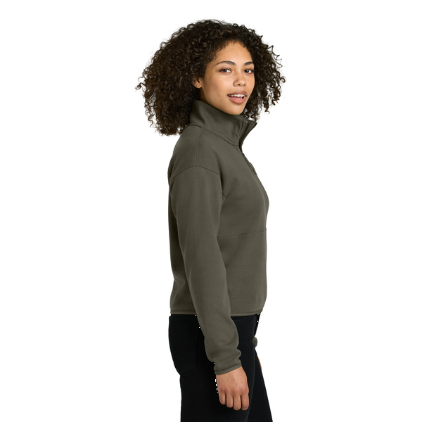 The North Face® Double Knit Cotton/Poly 1/2-Zip Ladies' Fleece