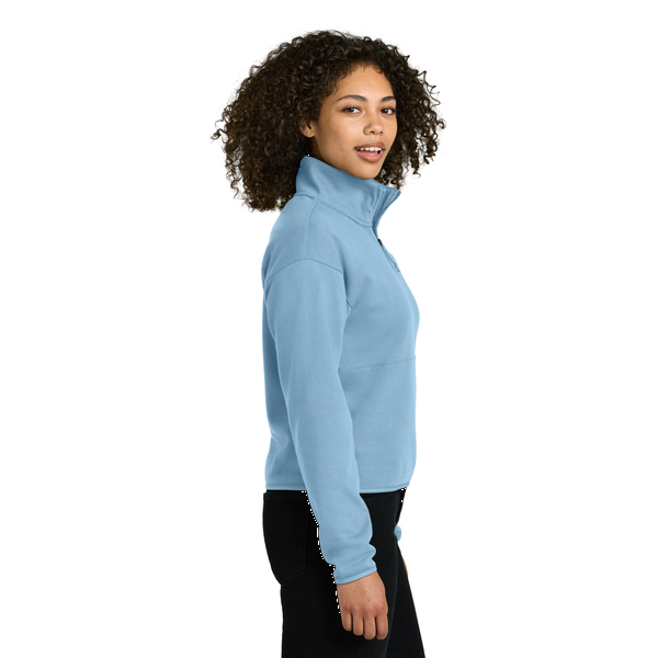 The North Face® Double Knit Cotton/Poly 1/2-Zip Ladies' Fleece