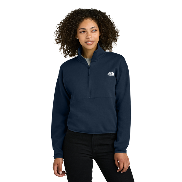 The North Face® Double Knit Cotton/Poly 1/2-Zip Ladies' Fleece