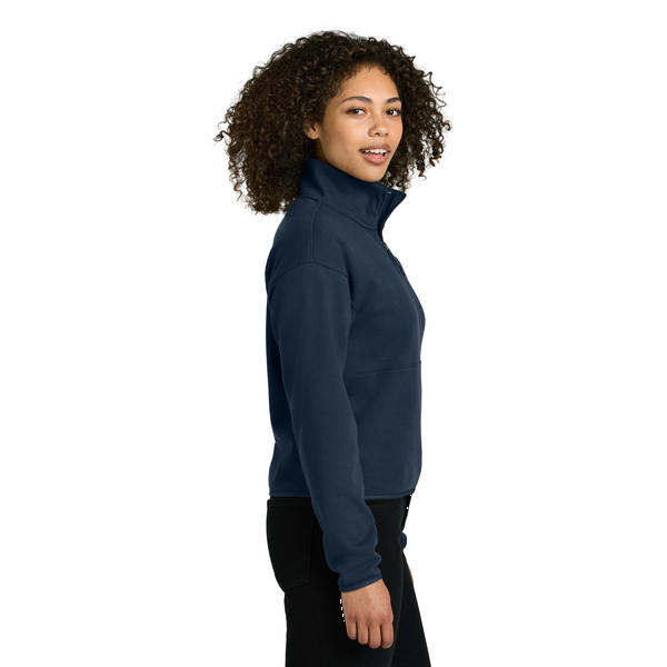 The North Face® Double Knit Cotton/Poly 1/2-Zip Ladies' Fleece