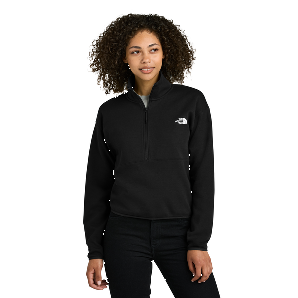 The North Face® Double Knit Cotton/Poly 1/2-Zip Ladies' Fleece