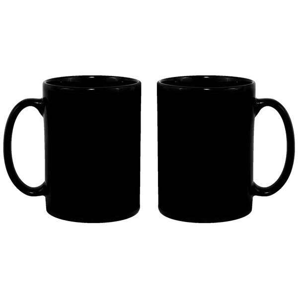 Maxx Black Ceramic Mug, 18oz.