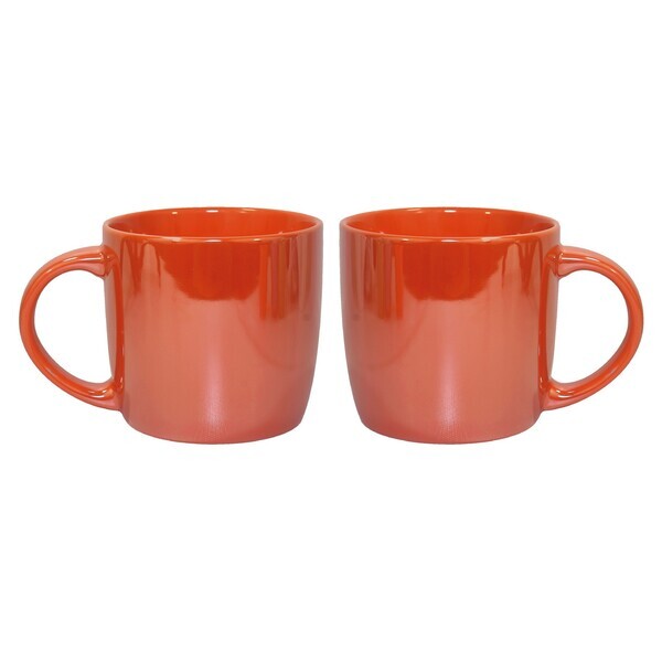 Lustre Colored Ceramic City Mug, 14oz.