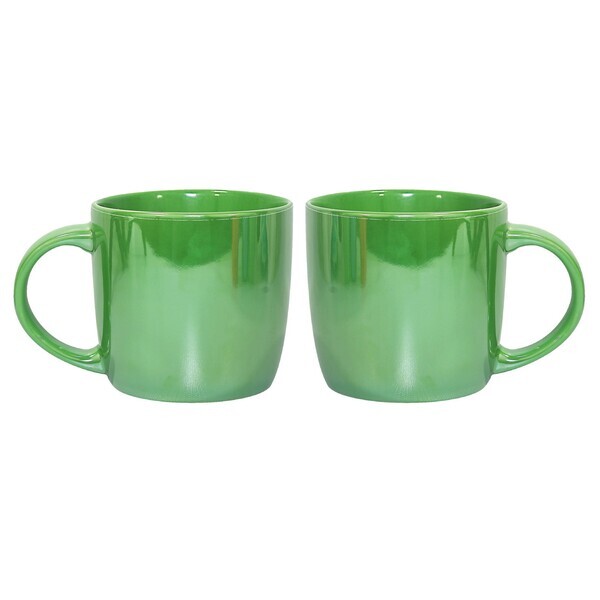 Lustre Colored Ceramic City Mug, 14oz.