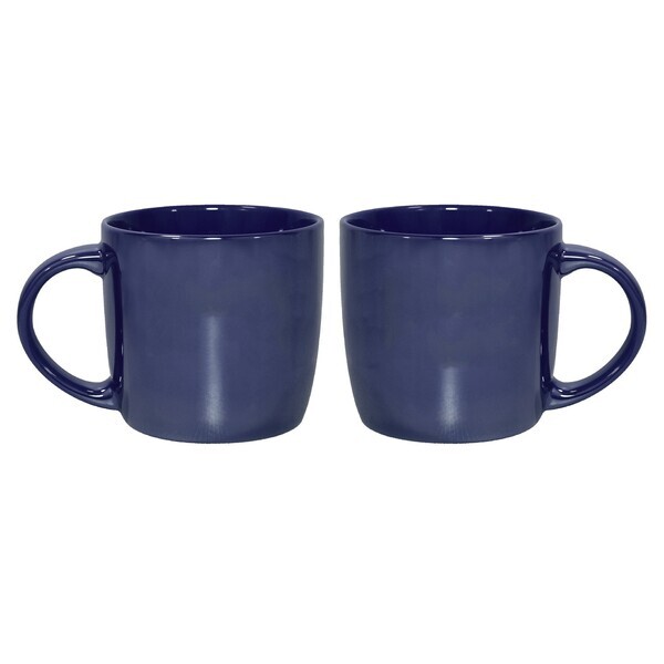 Lustre Colored Ceramic City Mug, 14oz.