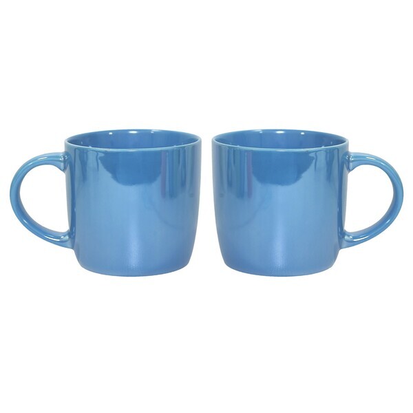 Lustre Colored Ceramic City Mug, 14oz.