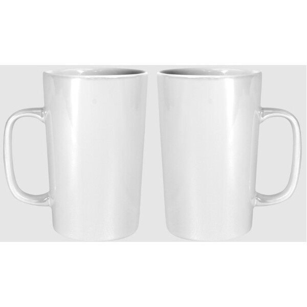 Lectra Shimmer Ceramic Mug, 16oz. - White