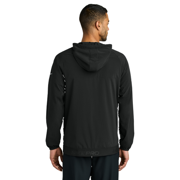 Nike® Pro Polyester/Elastane Dri-FIT Hooded Men's Jacket