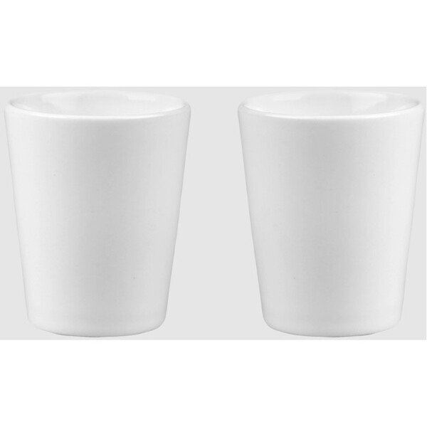 Matte White Ceramic Shot Glass, 2oz.