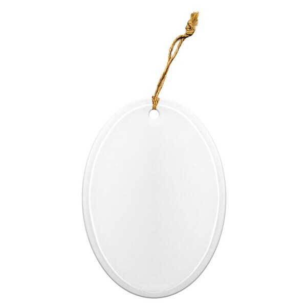 Oval Glass Ornament