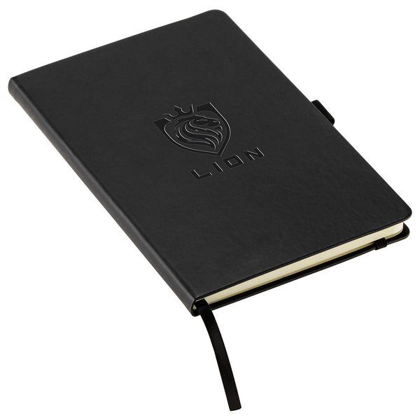 Elan Hard Cover FSC® Journal w/ Pen Loop & Inner Pocket, 5-1/2" x 8-1/2"