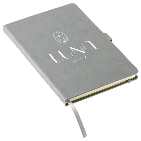 Elan Hard Cover FSC® Journal w/ Pen Loop & Inner Pocket, 5-1/2" x 8-1/2"