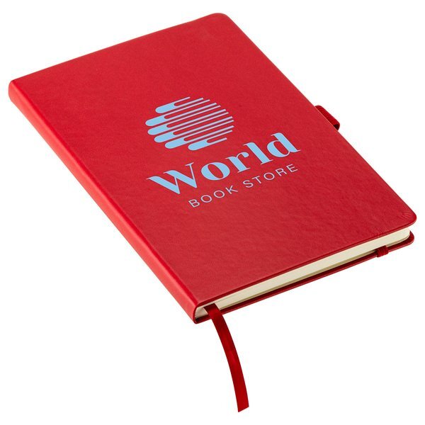 Elan Hard Cover FSC® Journal w/ Pen Loop & Inner Pocket, 5-1/2" x 8-1/2"