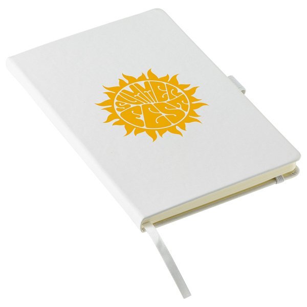 Elan Hard Cover FSC® Journal w/ Pen Loop & Inner Pocket, 5-1/2" x 8-1/2"