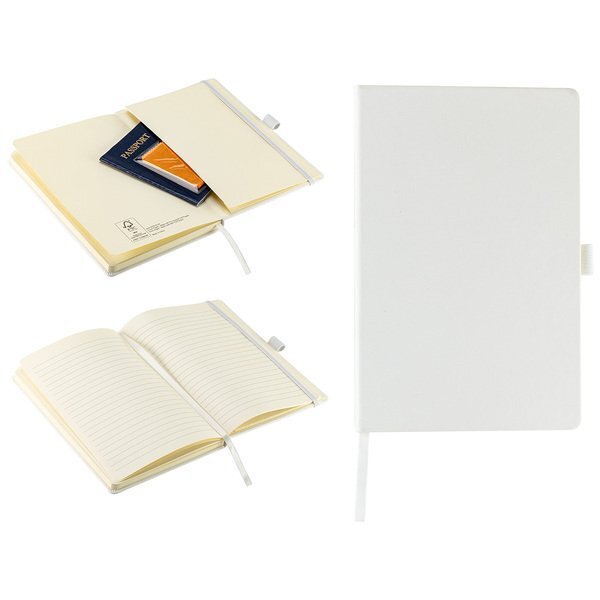 Elan Hard Cover FSC® Journal w/ Pen Loop & Inner Pocket, 5-1/2" x 8-1/2"