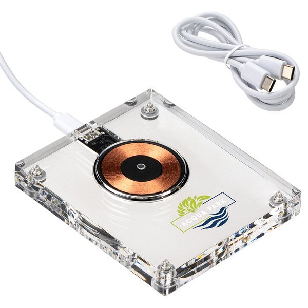 Lucent Acrylic Light-Up 15W Wireless Charger