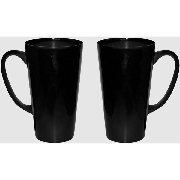 Tall Black Latte Mug, 16oz.