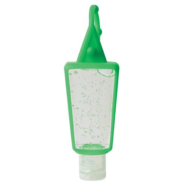 Antibacterial Hand Sanitizer in Silicone Holder, 1oz.