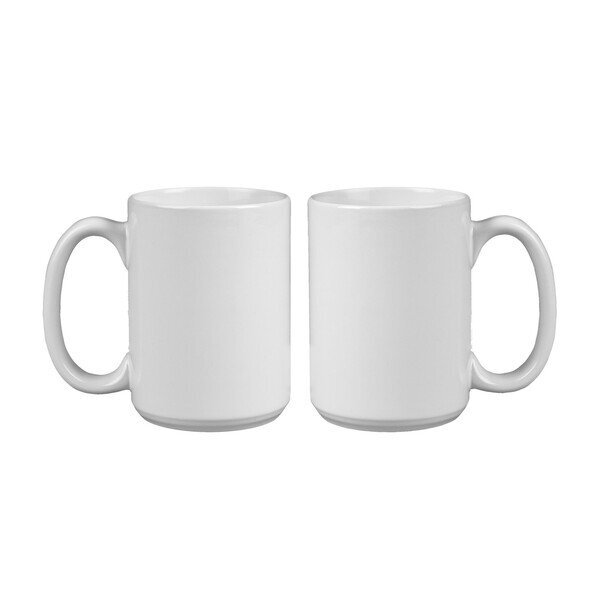 Mighty Glossy Ceramic Mug, 15oz. - White