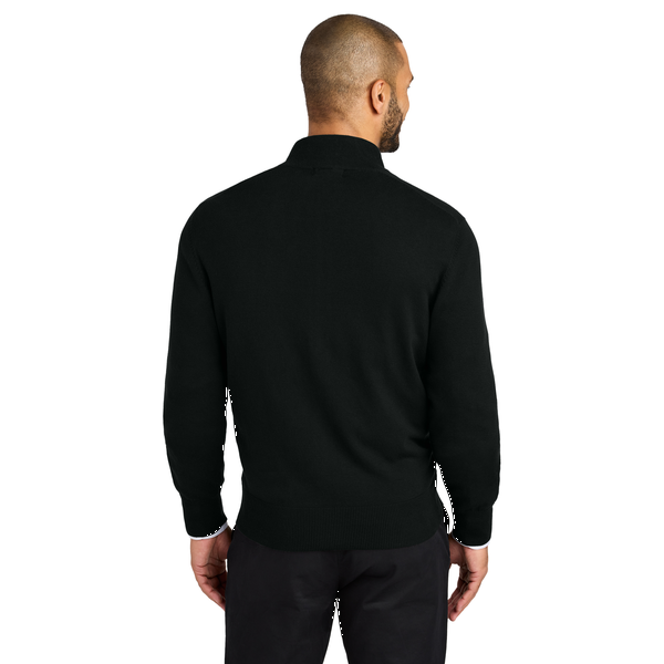 Port Authotiry® Easy Care Tri Blend Full-Zip Men's Sweater