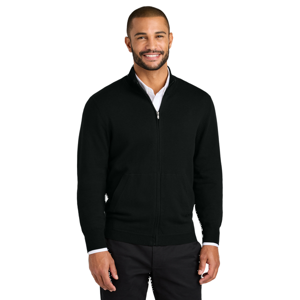 Port Authotiry® Easy Care Tri Blend Full-Zip Men's Sweater