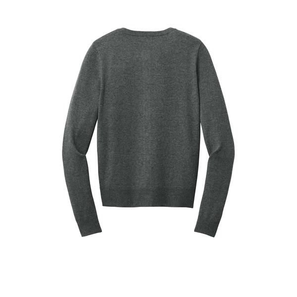 Port Authority® Easy Care Tri-Blend Crewneck Cardigan Ladies' Sweater