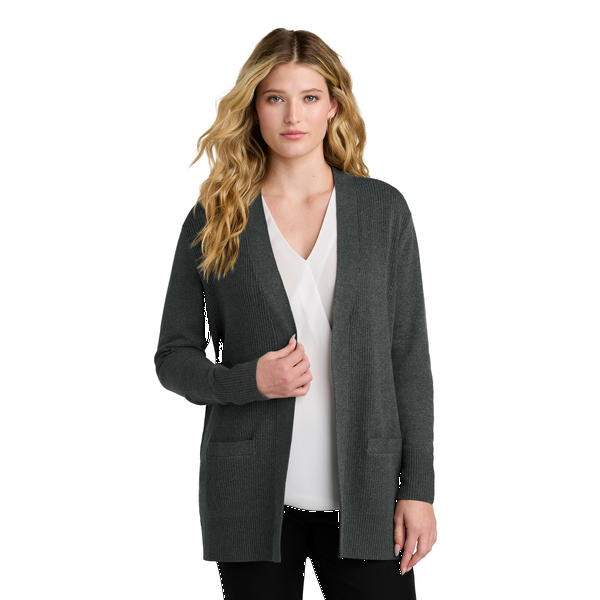 Port Authority® Easy Care Tri-Blend Open Front Cardigan Ladies' Sweater