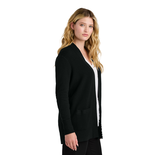 Port Authority® Easy Care Tri-Blend Open Front Cardigan Ladies' Sweater