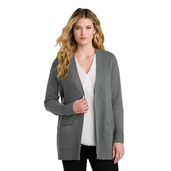 Port Authority® Easy Care Tri-Blend Open Front Cardigan Ladies' Sweater