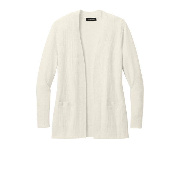 Port Authority® Easy Care Tri-Blend Open Front Cardigan Ladies' Sweater