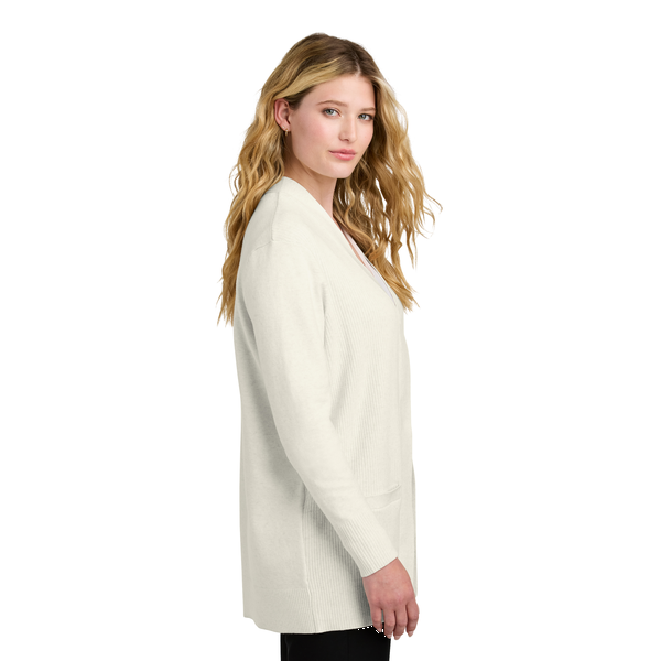 Port Authority® Easy Care Tri-Blend Open Front Cardigan Ladies' Sweater