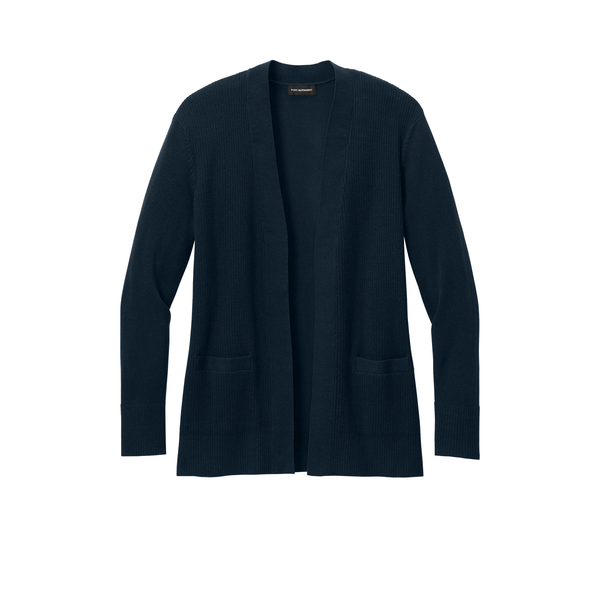 Port Authority® Easy Care Tri-Blend Open Front Cardigan Ladies' Sweater