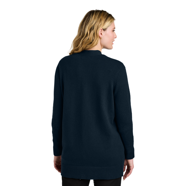 Port Authority® Easy Care Tri-Blend Open Front Cardigan Ladies' Sweater
