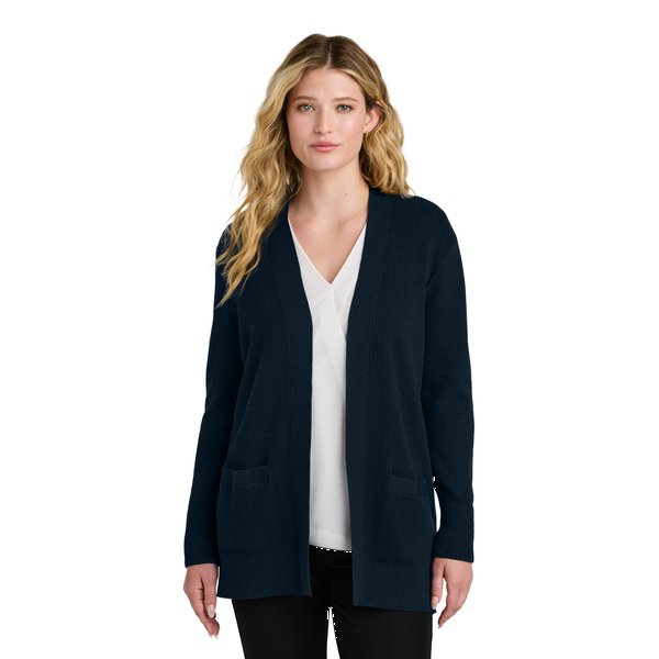 Port Authority® Easy Care Tri-Blend Open Front Cardigan Ladies' Sweater