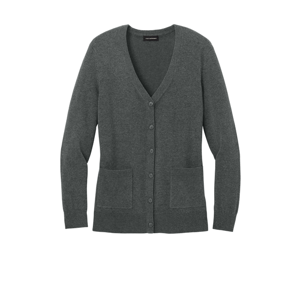 Port Authority® Easy Care Tri-Blend Button Up Cardigan Ladies' Sweater