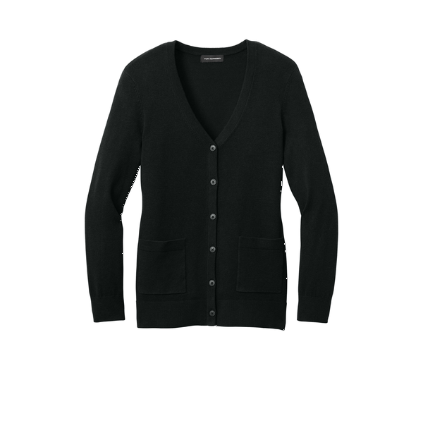 Port Authority® Easy Care Tri-Blend Button Up Cardigan Ladies' Sweater
