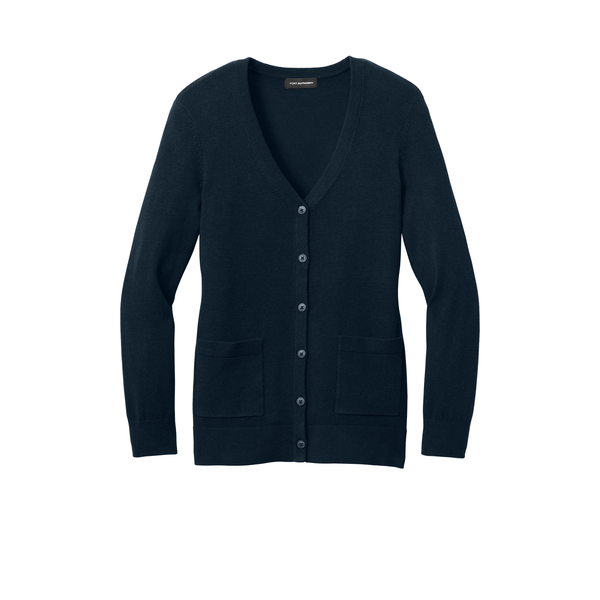 Port Authority® Easy Care Tri-Blend Button Up Cardigan Ladies' Sweater