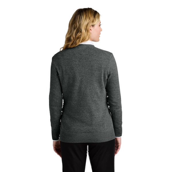 Port Authority® Easy Care Tri-Blend V-Neck Ladies' Sweater