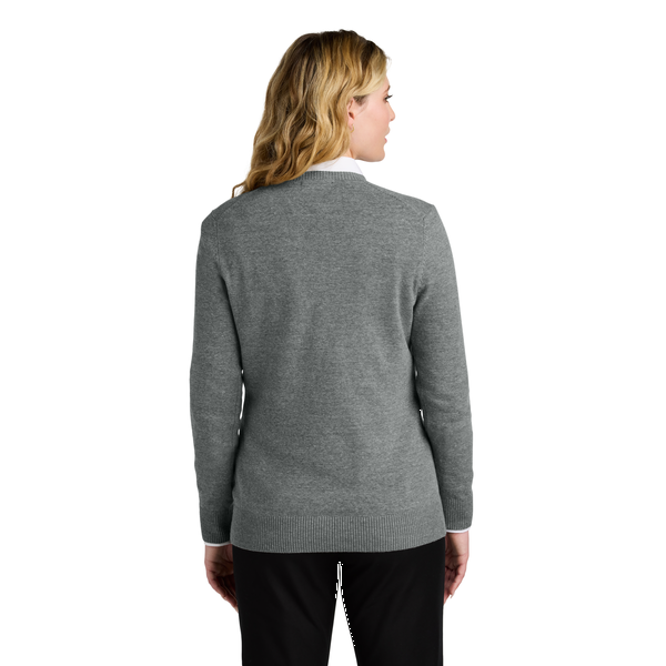Port Authority® Easy Care Tri-Blend V-Neck Ladies' Sweater