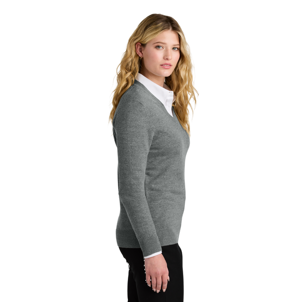 Port Authority® Easy Care Tri-Blend V-Neck Ladies' Sweater