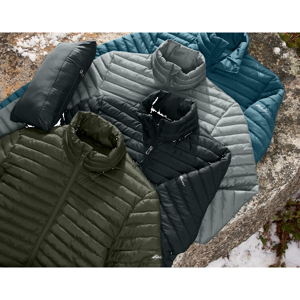 Eddie Bauer® Packable Quilted Polyester Ripstop Men's Full-Zip Jacket