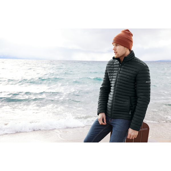 Eddie Bauer® Packable Quilted Polyester Ripstop Men's Full-Zip Jacket