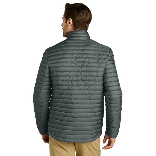 Eddie Bauer® Packable Quilted Polyester Ripstop Men's Full-Zip Jacket