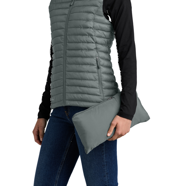 Eddie Bauer® Packable Quilted Polyester Ripstop Ladies' Full-Zip Jacket