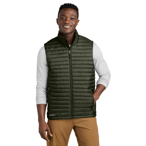 Eddie Bauer® Packable Quilted Polyester Ripstop Men's Vest