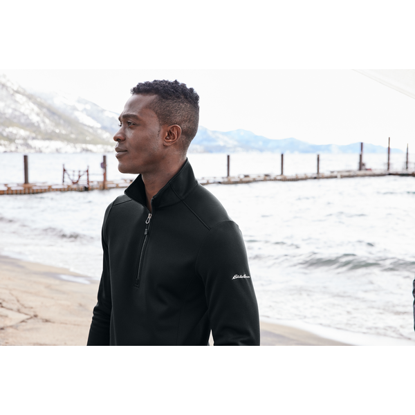 Eddie Bauer® Smooth Mid Layer Recycled Poly Fleece Men's 1/2 Zip